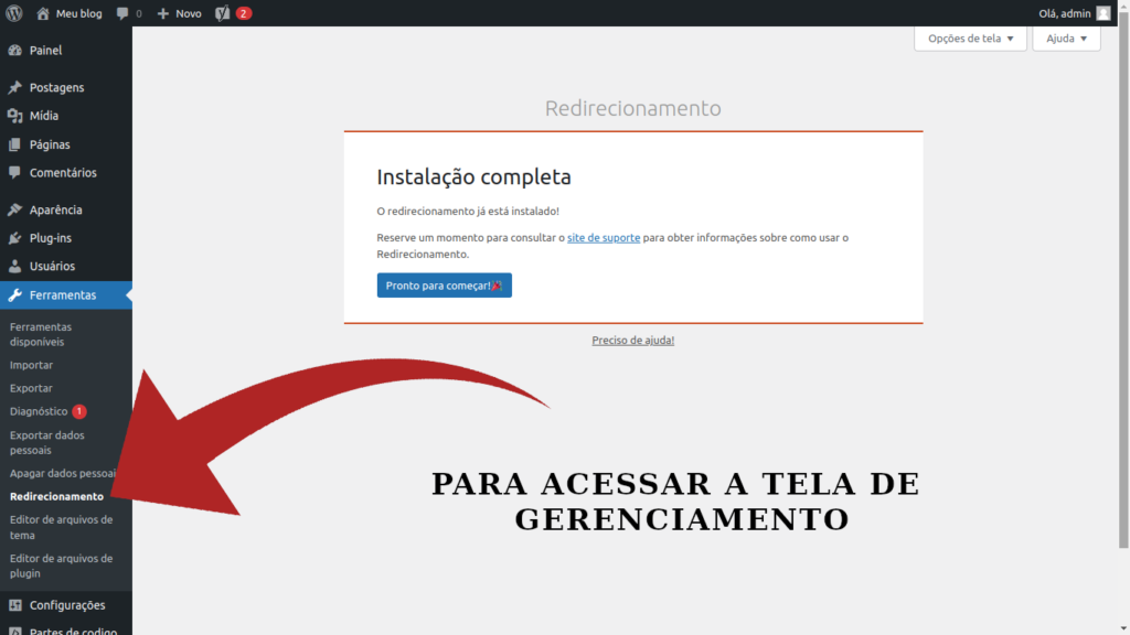 instalação completa agradecimento
